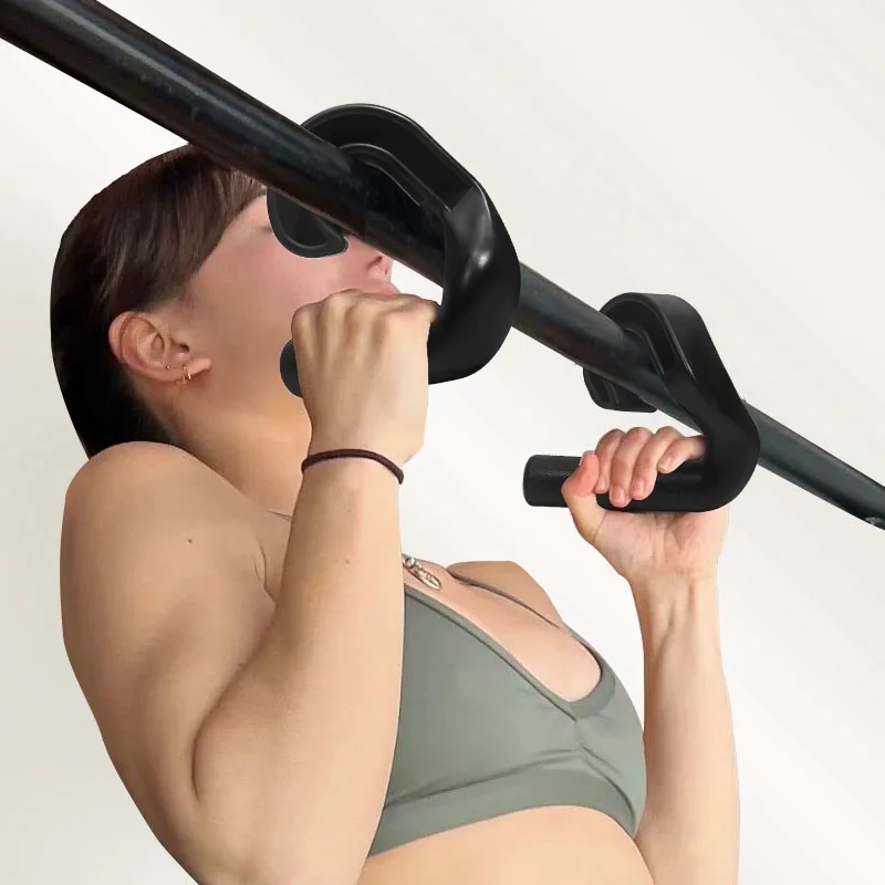 Hook Type Fitness Handles Exercise Suspension Grip Grips for Gym Home Workout Rowing Deadlift Pull-ups with Horizontal Bar - imagen 3