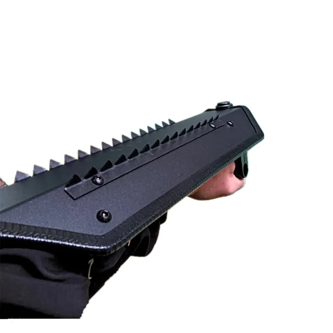 Escudo de autodefensa antidisturbios, suministros de protección de seguridad Personal, equipo de guardia de seguridad portátil, aleación de aluminio - imagen 4