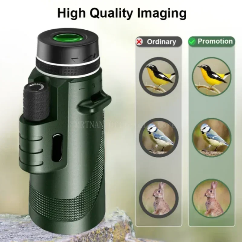 Telescopio portátil con Zoom HD de 5000M, plegable de larga distancia, Mini telescopio potente para caza, deportes, Camping al aire libre, Viajes - imagen 3