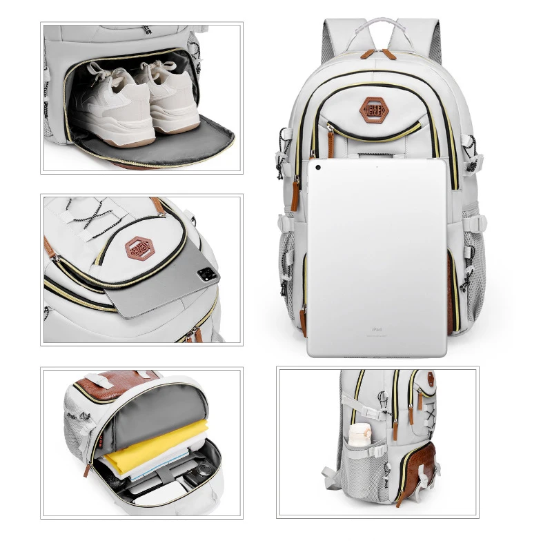 Mochila De Viaje a la moda para hombre y mujer, bolso de hombro ligero impermeable de 20-35L, al aire libre para senderismo, Camping, novedad de 2024 - imagen 4