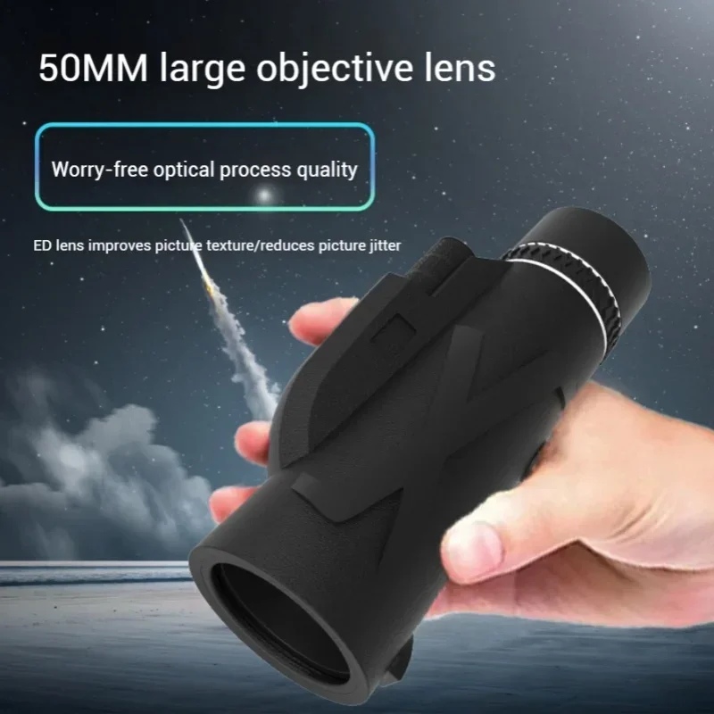 80x100 Zoom 50000M HD Bak4 binoculares potentes portátiles telescopio profesional de largo alcance Monocular caza - imagen 4