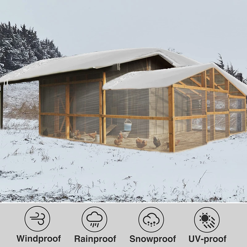 Lona transparente hecha a medida 3x3x5*6 2*7 8 9 10 impermeable cubierta de planta de lona transparente planta de jardín Camping coches Patio - imagen 3