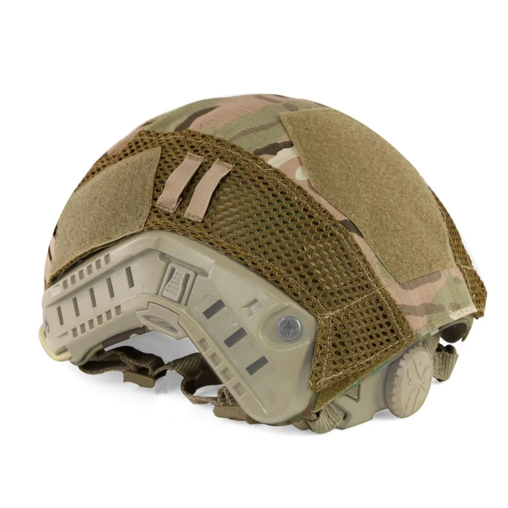 Cubierta de casco de camuflaje táctico para circunferencia rápida de la cabeza MH PJ BJ 52-60cm accesorios para casco militar Airsoft - imagen 5