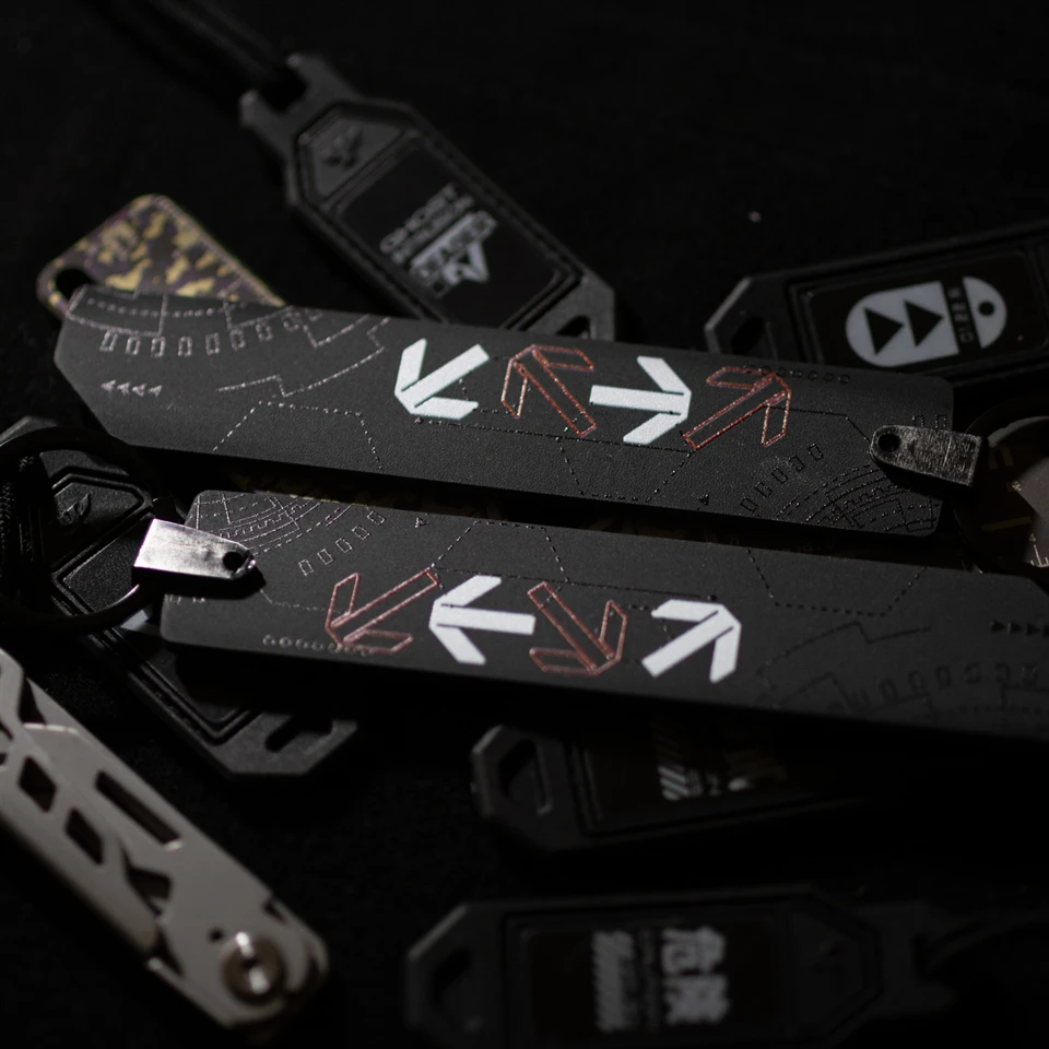 LLavero de adorno colgante de Streamer de punta de flecha, tira de identificación de PVC, correas, decoración de mochila - imagen 3