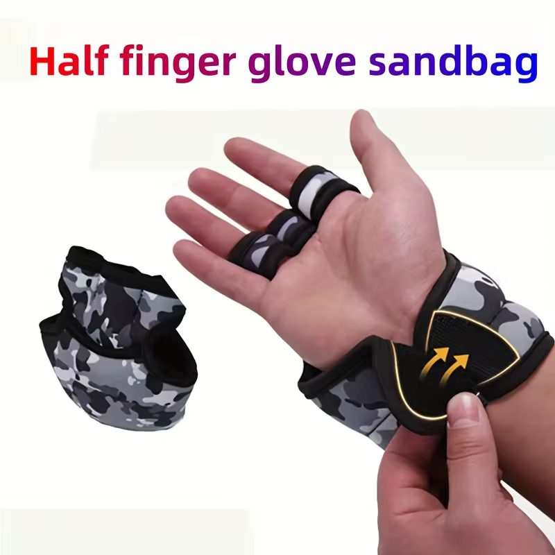 Guantes ponderados entrenamiento táctico con correa de muñeca ajustable - imagen 4