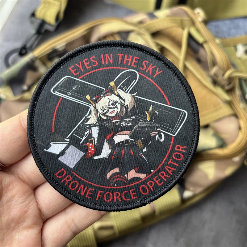 Parche táctico anime con gancho y bucle para ropa o mochila - imagen 3