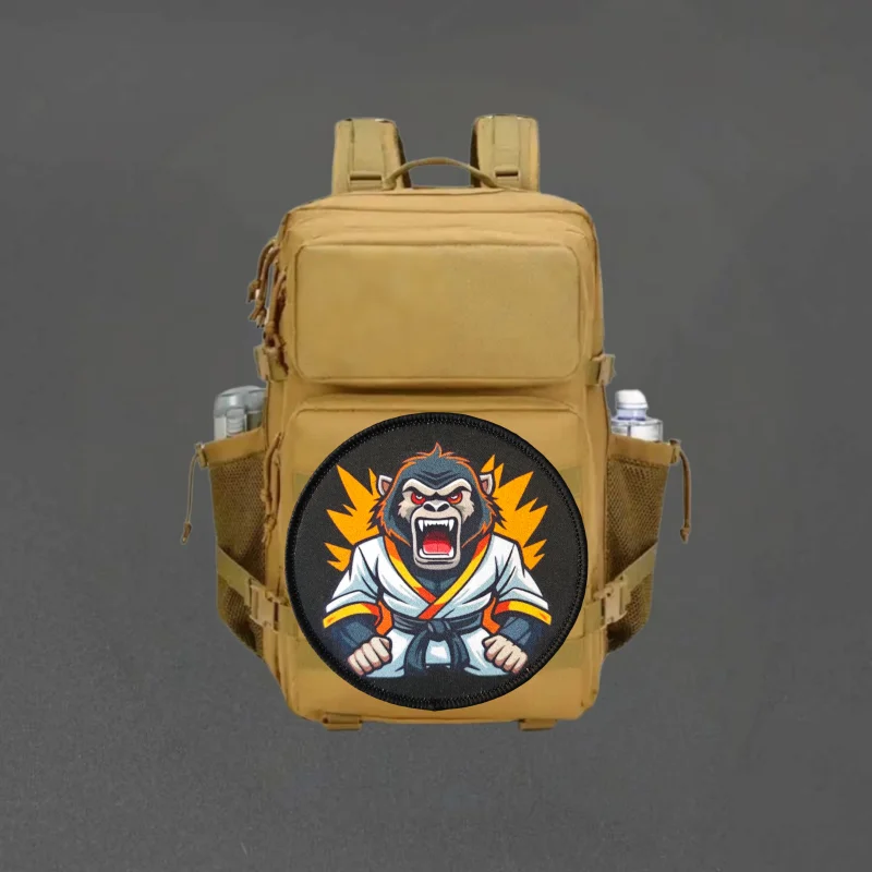 Parches de Judo con Estampado de Mono, Parches Tácticos con Gancho y Bucle para Chalecos, Gorras, Insignias de Moral, Mochilas, Pegatinas, Brazaletes para Ropa