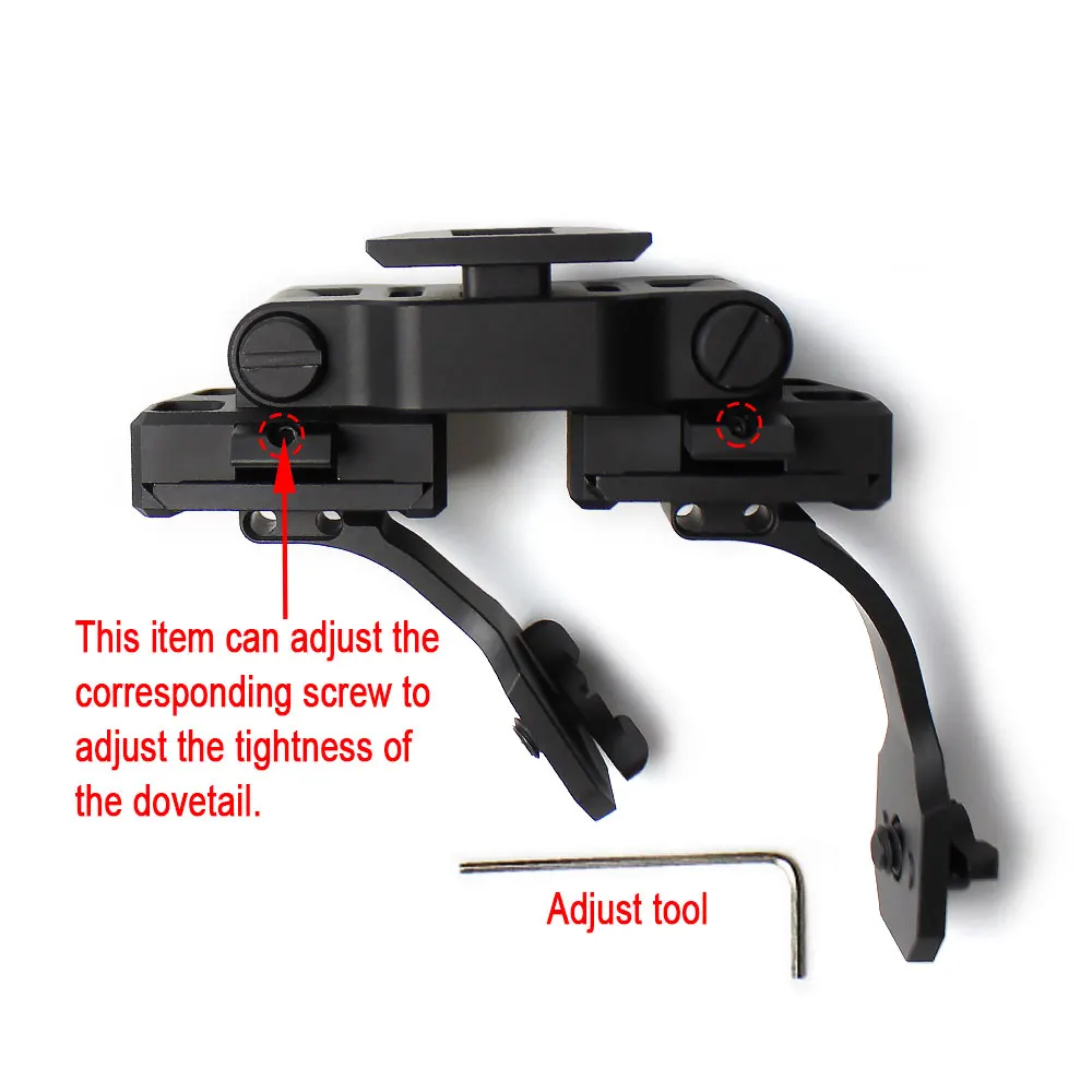 SOTAC-GEAR Dual PVS-14 visión nocturna J brazo montaje casco Kit de montaje táctico NVG puente de Metal montaje Binocular adaptador Accesorios - imagen 3