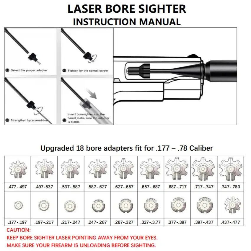 Colimador láser recargable USB para rifle y escopeta