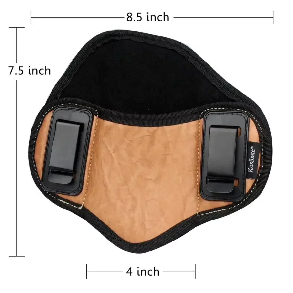 Funda táctica de cuero PU, funda para pistola de transporte oculta, bolsa para pistola para G17 G19 P226 P320 Bere, bolsas para pistola de caza - imagen 4
