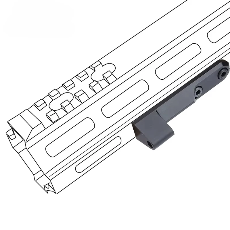 ARIS Inline Scout Pro Mount Airsoft luz exploradora táctica Base de riel lateral para Surefir M300 M600A M340 M640 WeaponLight Mlok Keymod - imagen 3