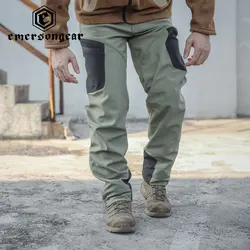 EMERSONGEAR pantalones tácticos hombres estiramiento suave Shell impermeable transpirable invierno al aire libre senderismo caza pesca combate pantalones