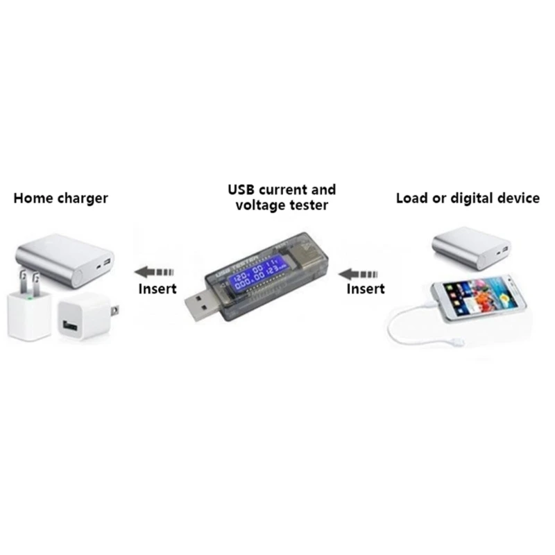 Probador de batería USB ligero para comprobar carga y voltaje - imagen 4