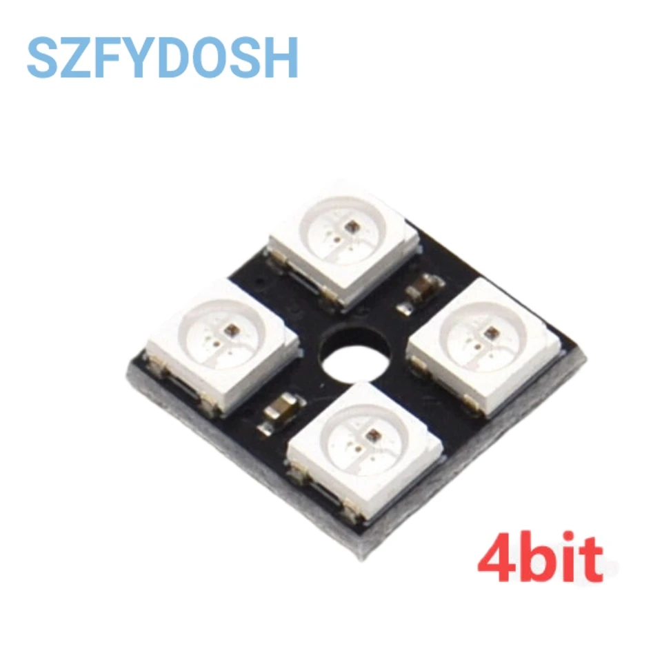 Anillo LED RGB WS2812 5050 de 1/3/4/7/8/12/24/32/40/64 bits, linternas de unidad a todo color integradas, desarrollo inteligente cuadrado redondo - imagen 3