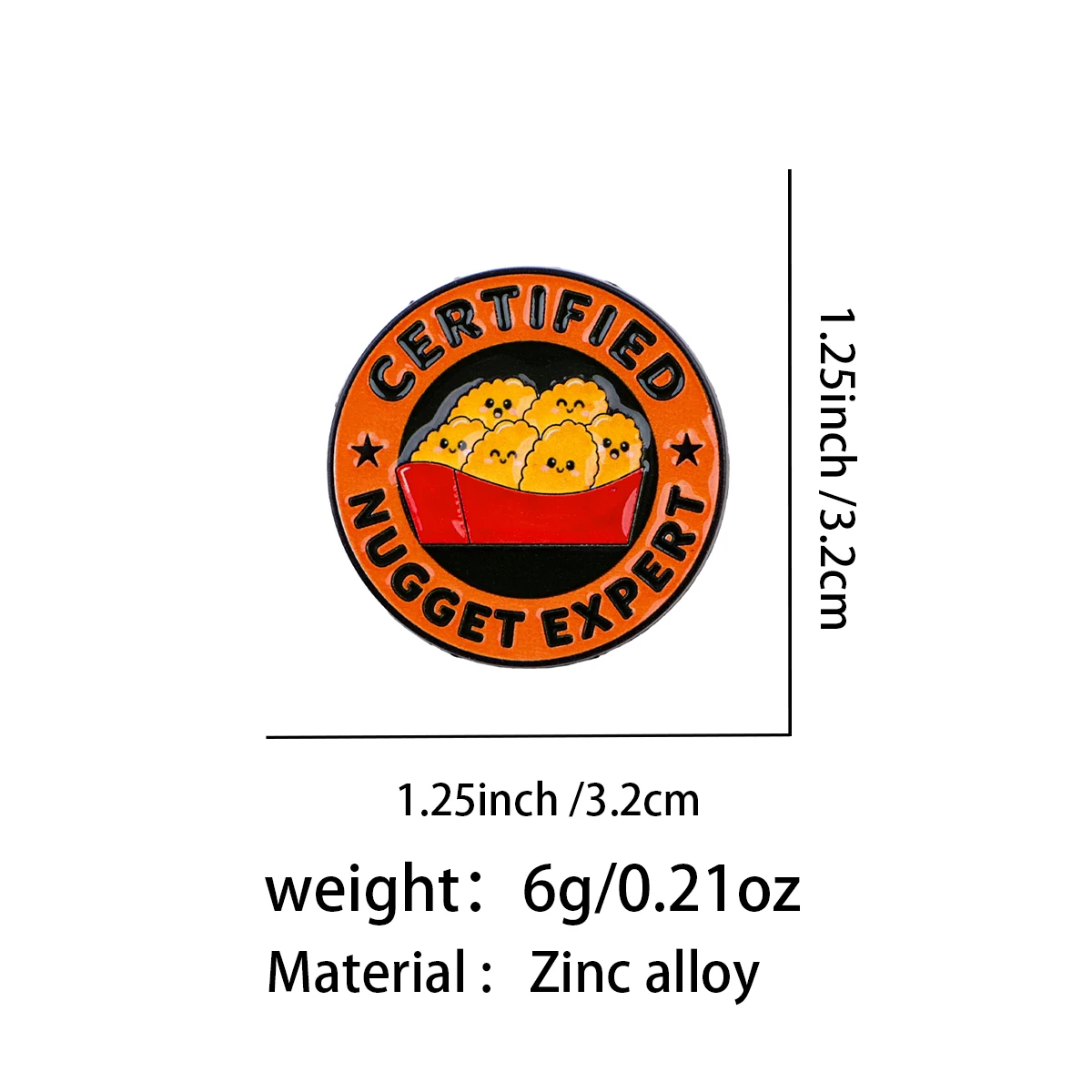 CERTIFIED NUGGET EXPERT-Pin esmaltado para solapa, broches para mujer, alfileres de Metal, mochila, sombrero, insignia, accesorios, decoración de ropa - imagen 2