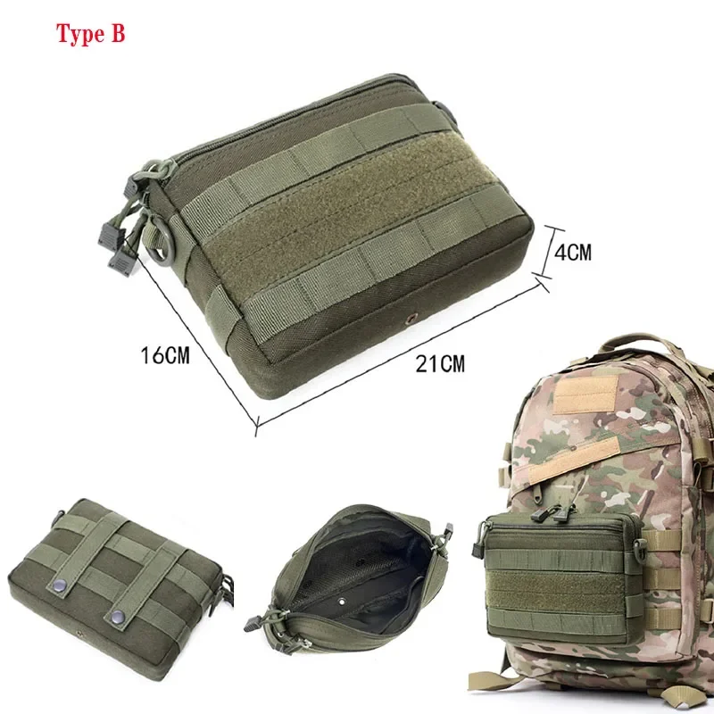 Molle Utility EDC herramienta riñonera táctica botiquín de primeros auxilios bolsa soporte para teléfono para Camping caza mochila chaleco - imagen 3