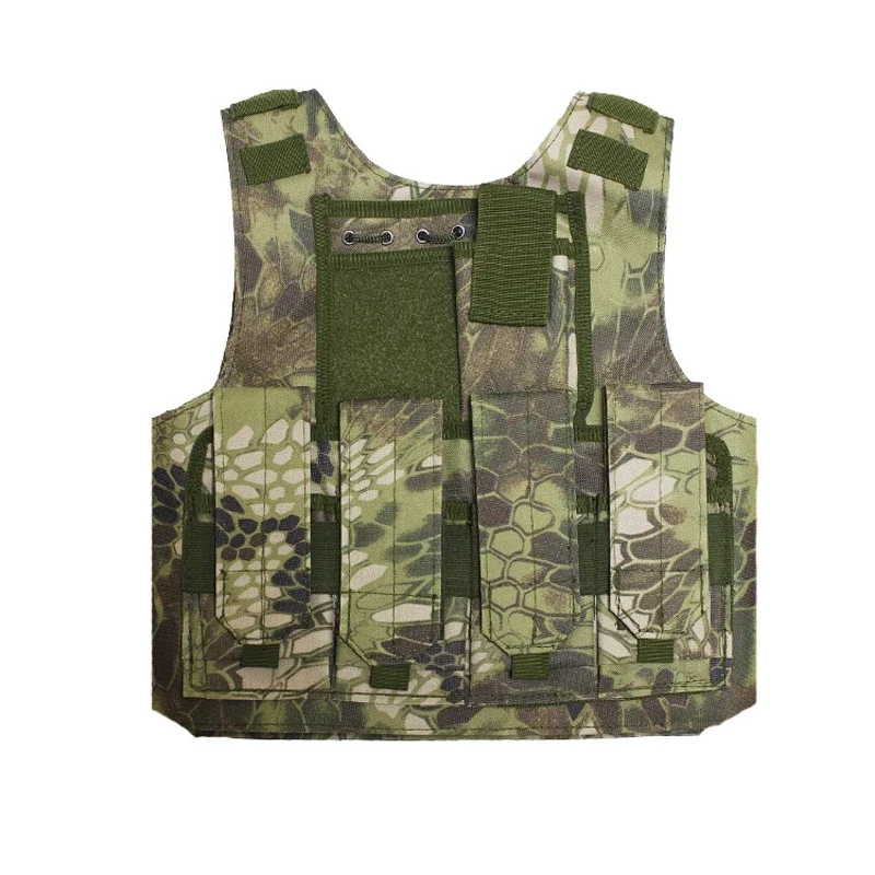 Chaleco táctico Airsoft para niños al aire libre, uniforme, equipo militar del ejército, ropa de caza CS de combate de camuflaje para niños y niñas - imagen 4