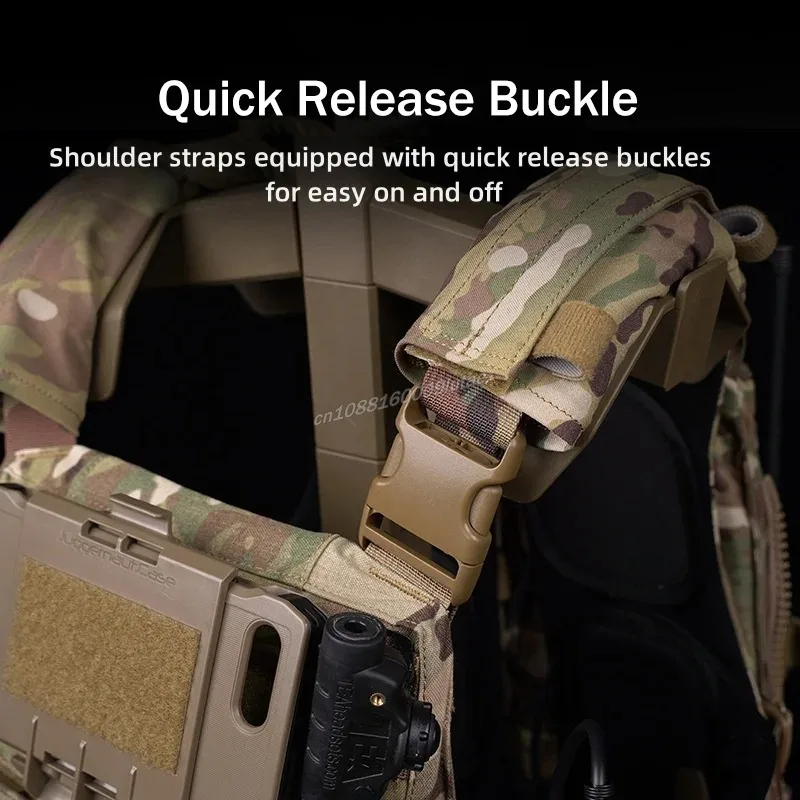 Chaleco adaptable táctico AVS MBAV portador de placa nuevo chaleco antibalas de liberación rápida MOLLE Airsoft entrenamiento caza equipo de combate - imagen 5