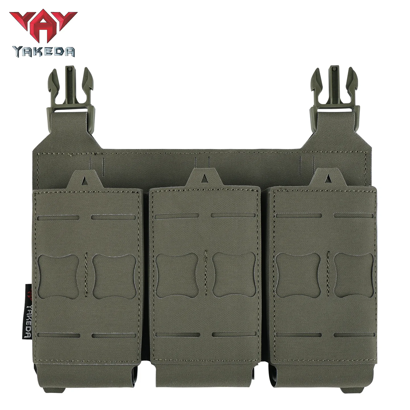 YAKEDA-bolsa táctica para revistas, bolsa Triple Molle Mag Airsoft AK 7,62/5,56mm M4 Ar, accesorios de caza para Rifle, funda Mag - imagen 2