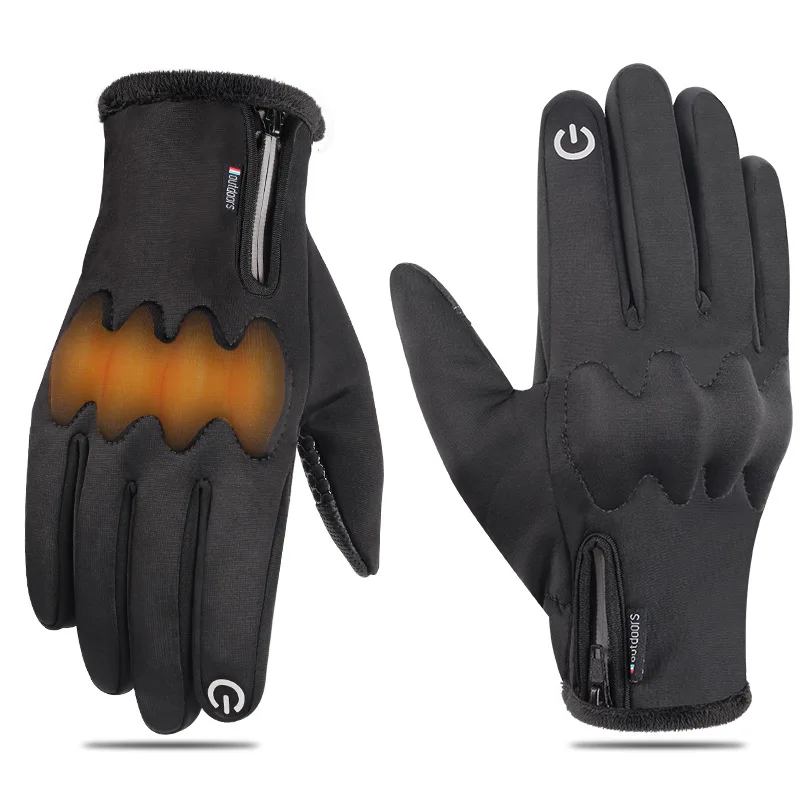 Guantes tácticos militares para deportes al aire libre para hombres y mujeres, guantes impermeables de terciopelo para esquiar en bicicleta, guantes cálidos para pantalla táctil - imagen 5