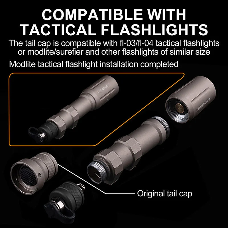 Tapa trasera de linterna WST, tapa trasera SF para linterna MODLITE SUREFIER, accesorios de caza - imagen 4