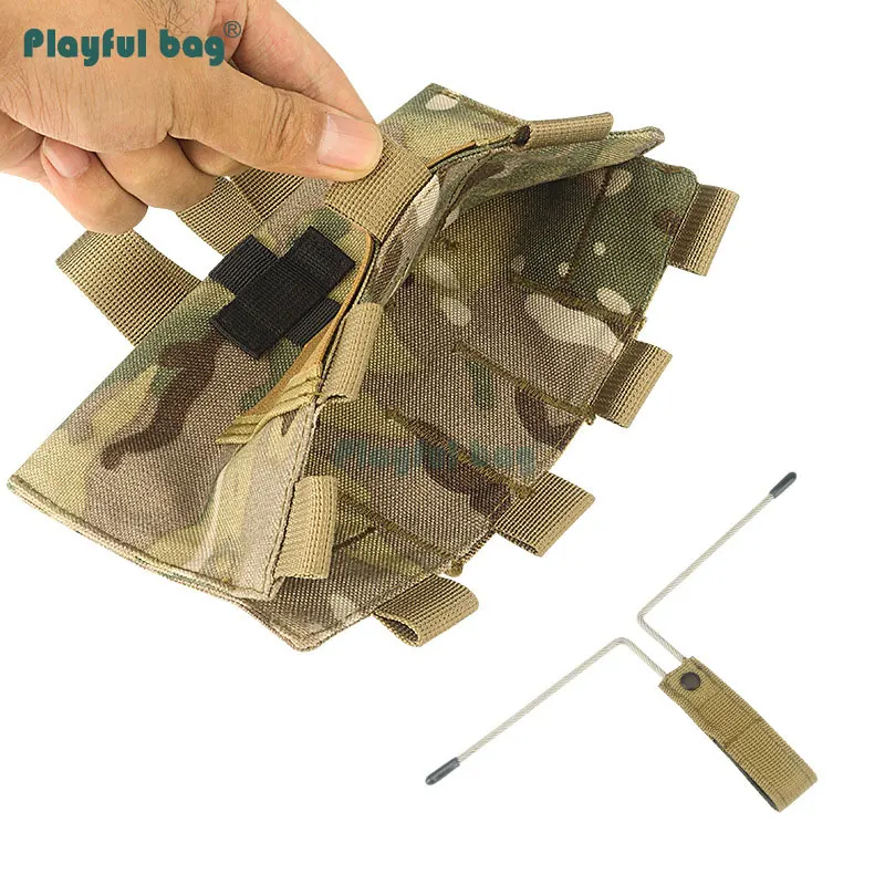 Botiquín táctico de primeros auxilios para exteriores, bolsa de almacenamiento médico MOLLE 1000D, bolsa médica rápida para acampar y montañismo, equipo de senderismo AVA167 - imagen 4