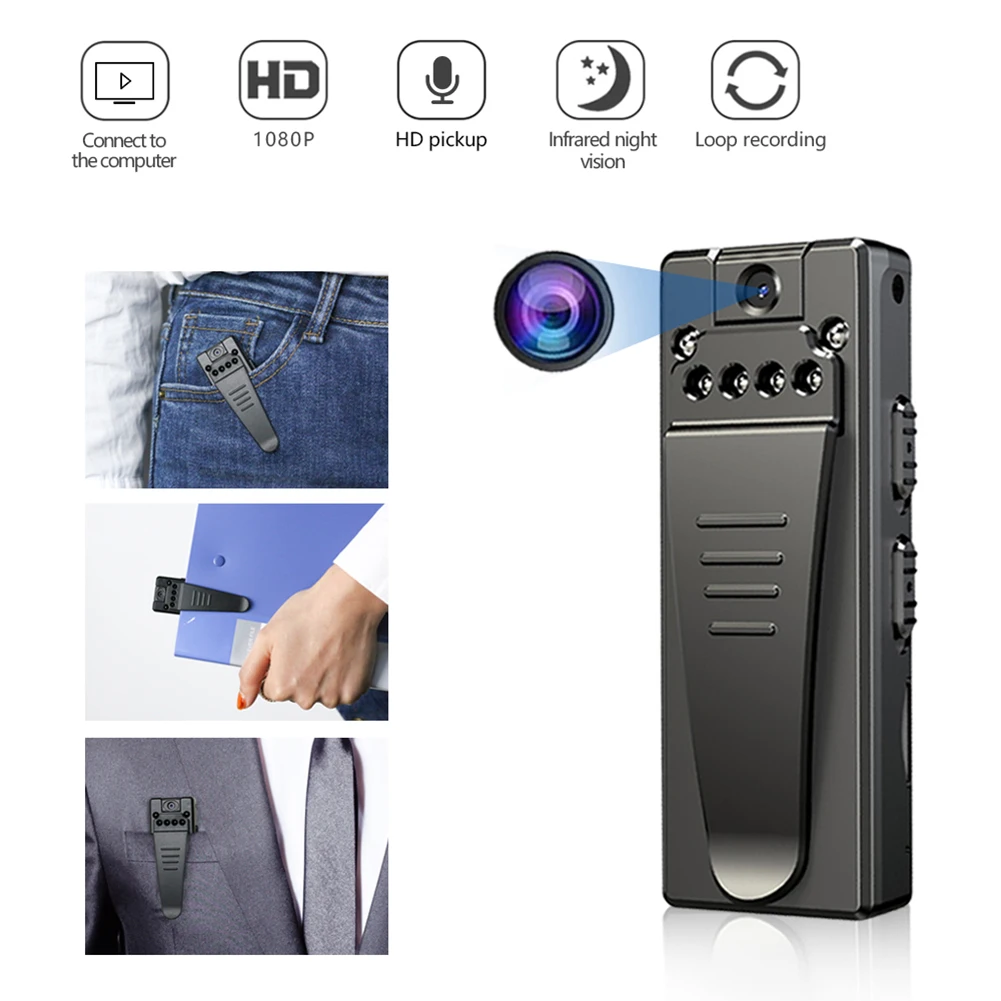 Z8-Cámara de grabación de cuerpo pequeño, videocámara HD 1080P con Clip, para deportes al aire libre, fotografía, DV, compatible con tarjeta TF de 32GB - imagen 2