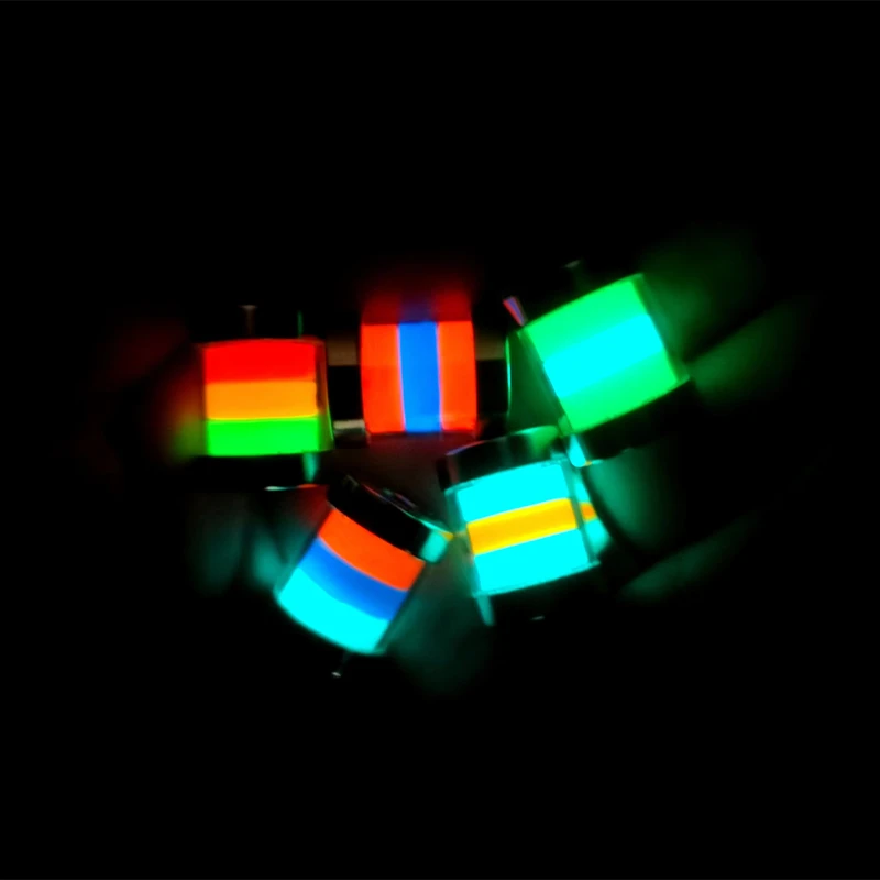 Colgante de hoja de Metal brillante para collar, pulsera, mochila, abalorios luminosos - imagen 2