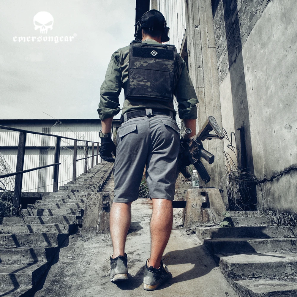 Emersonngear Emerson etiqueta azul táctico pantalones cortos ajuste ergonómico al aire libre de alta calidad de los deportes senderismo pesca tiroteo deber pantalones cortos - imagen 5