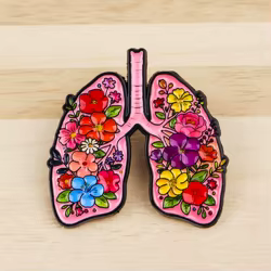 Broches esmalte médicos flor corazón cerebro – Accesorios para ropa mochila