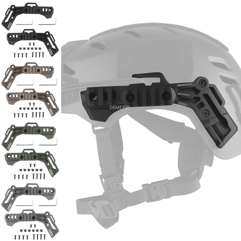 Cascos tácticos Wendy, rieles guía laterales, Kit de riel de montaje para casco Airsfot de caza y tiro para equipo Wendy 3,0, accesorios para casco