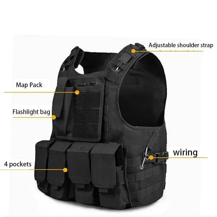 Bolsillos desmontables y MOLLE