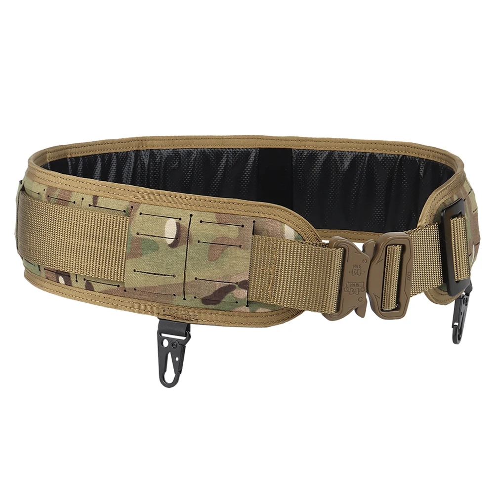 Cinturón táctico MOLLE acolchado con liberación rápida para hombre