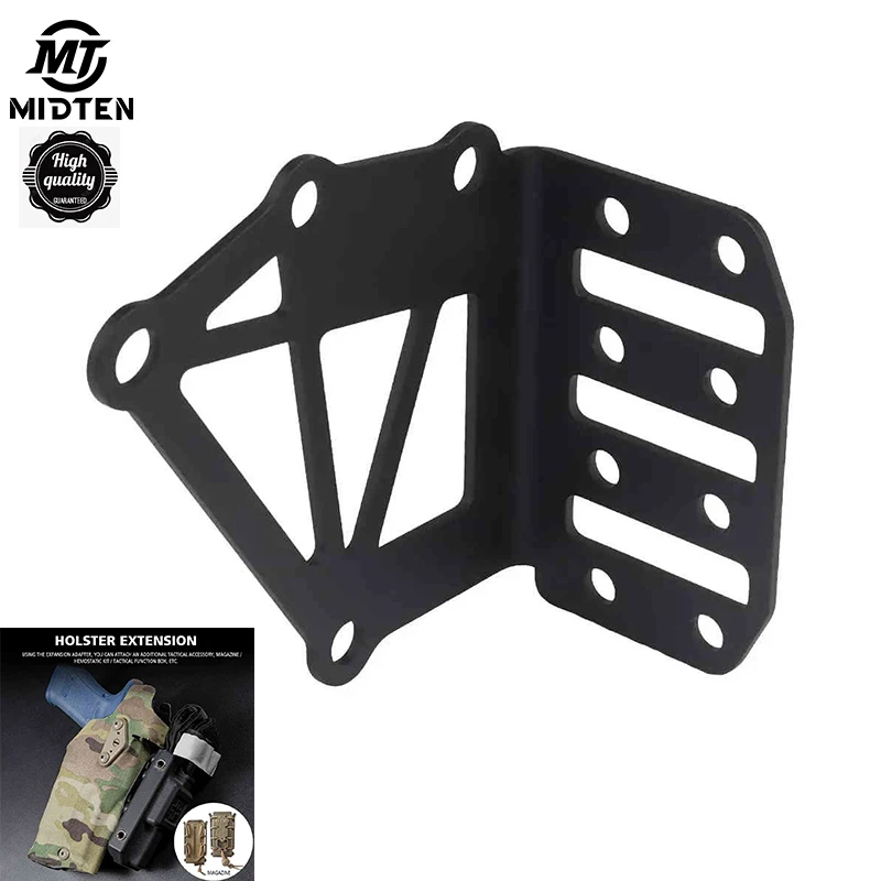 Funda táctica negativa, placa Cant, montaje de equipo, funda para pistola Airsoft, extensión NCPE, torniquete, plataforma de montaje frontal