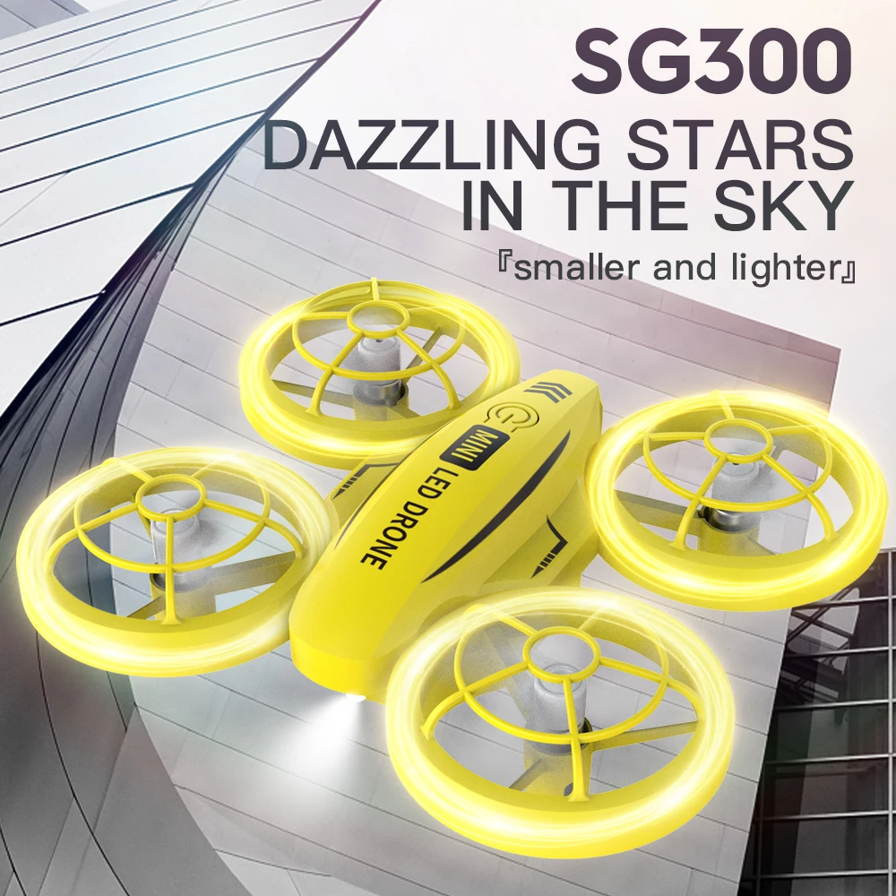 SG300S360 °   Dron de despegue con un solo clic para evitar obstáculos, presión de aire, mantenimiento de altitud, luz LED, cuadricóptero, avión para niños - imagen 3