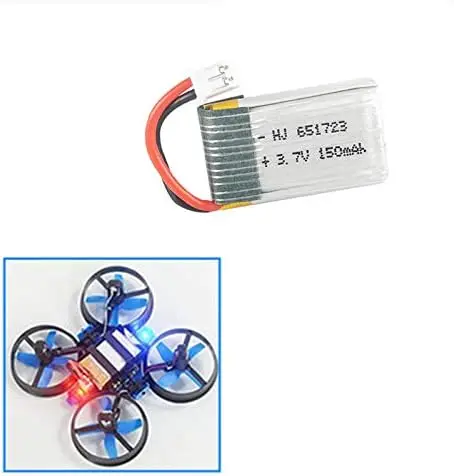 Batería Lipo de 3,7 V y 150mAh, enchufe PH2.0 con cargador 5 en 1 para Dron cuadricóptero JJRC H36 Eachine E010 E011 GoolRC T36 RC - imagen 4