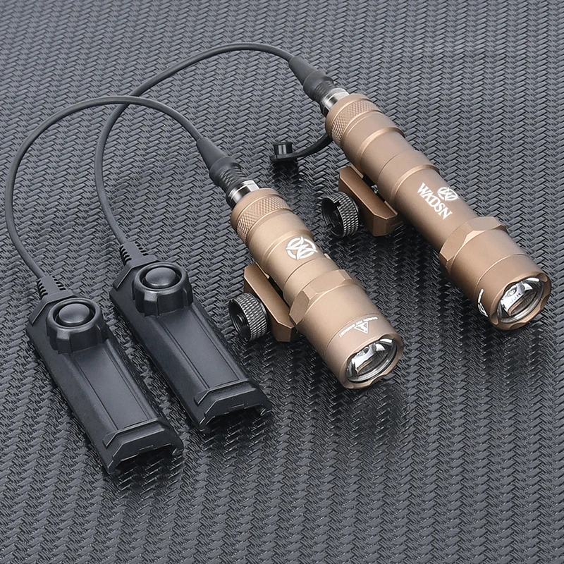WADSN-linterna táctica potente Airsoft M300B M300 M600B M600, compatible con riel Picatinny de 20mm, Arma de caza, luz LED blanca de explorador - imagen 5
