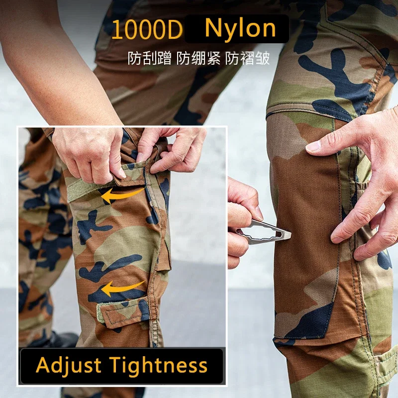 Pantalones de combate, pantalones de caza para hombres, ropa de camuflaje Airsoft estadounidense para exteriores, pantalones tácticos, ropa de calle para hombres, resistente al desgaste - imagen 5