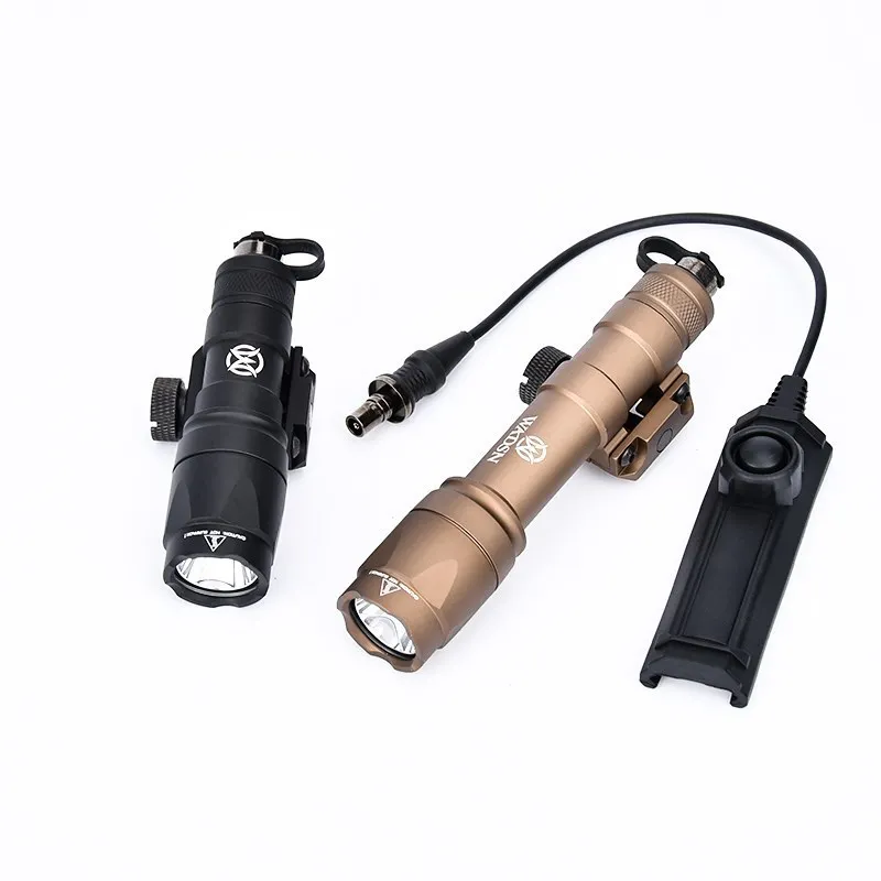 Linterna Airsoft Wadsn M300, M300A, M600, M600C, miniluz de explorador de caza, luz de arma de alto Lumen, interruptor de presión de doble función - imagen 5