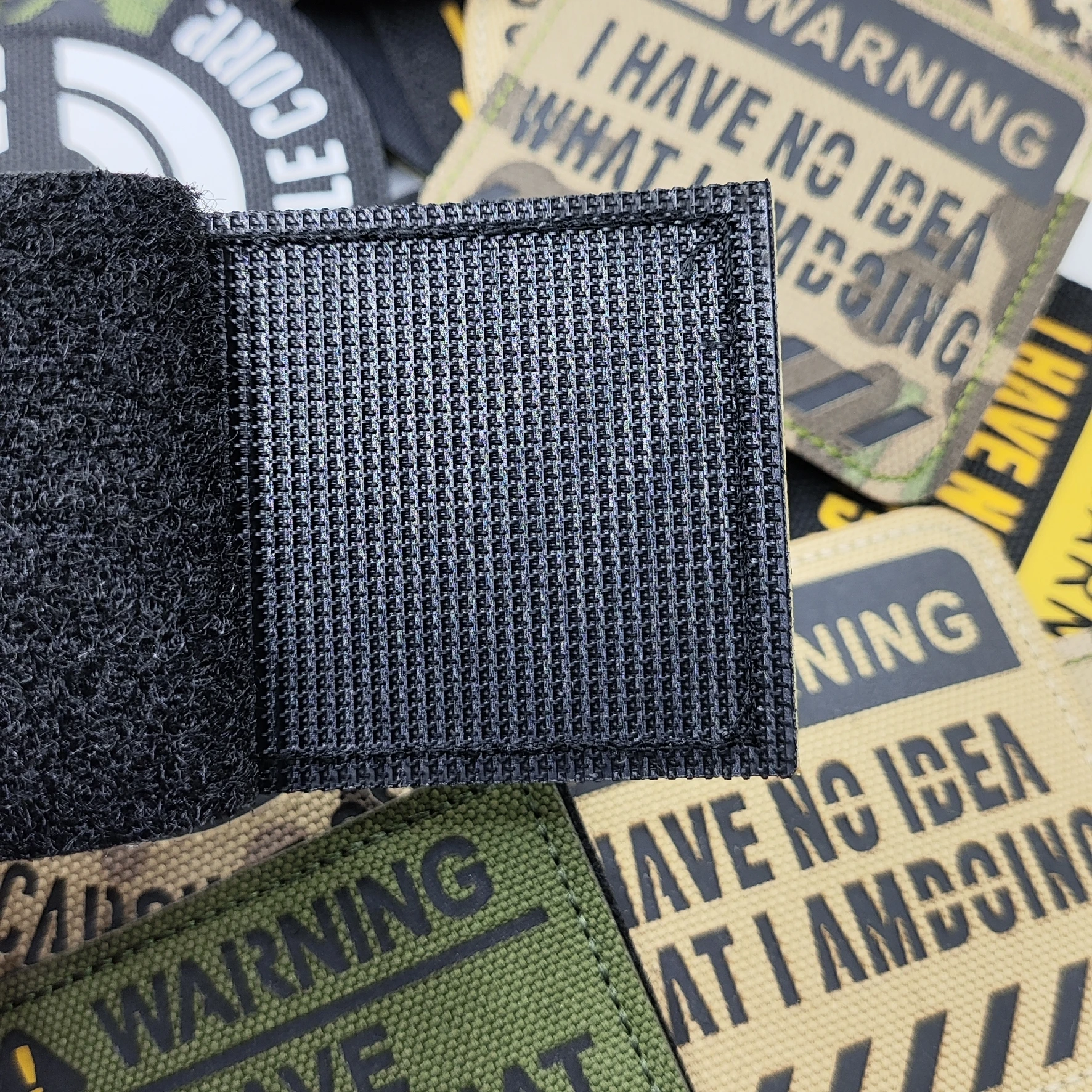 Etiqueta de insignia de rayas tácticas DlY de marca con número de nombre de personalidad, parche de gancho y bucle bordado con gancho de hierro - imagen 2