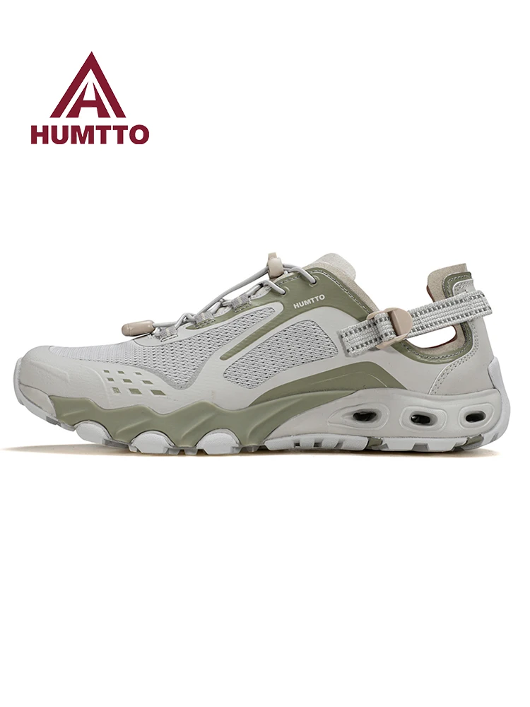 HUMTTO, zapatos para exteriores para hombre, zapatos acuáticos transpirables para verano, sandalias de malla de aire, zapatillas de deporte para senderismo y playa de secado rápido - imagen 5