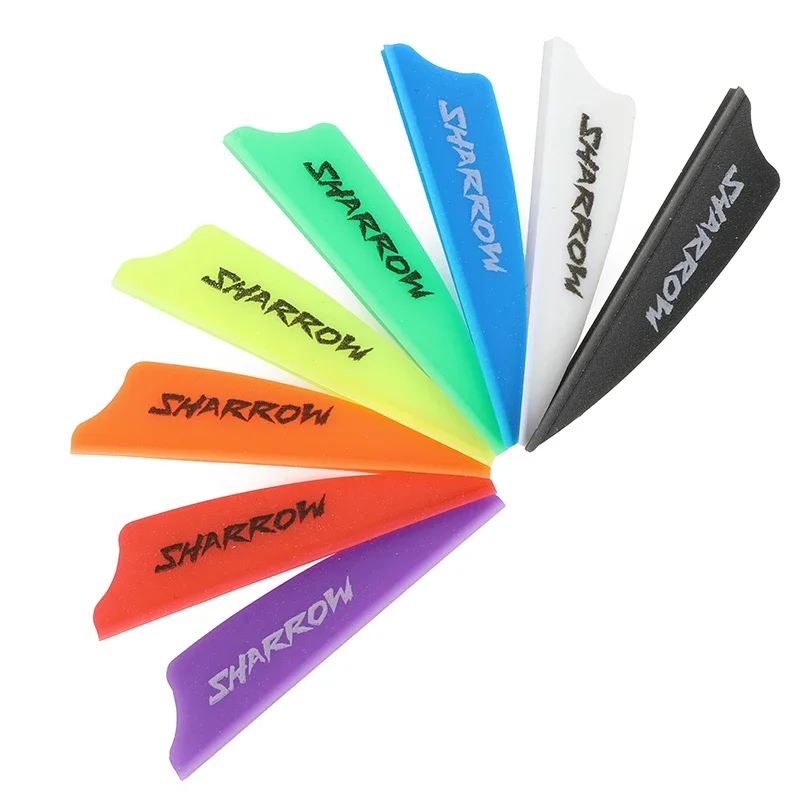 Flecha de pluma de goma para tiro con arco, 50 piezas, 2 pulgadas, accesorios de tiro de caza - imagen 3