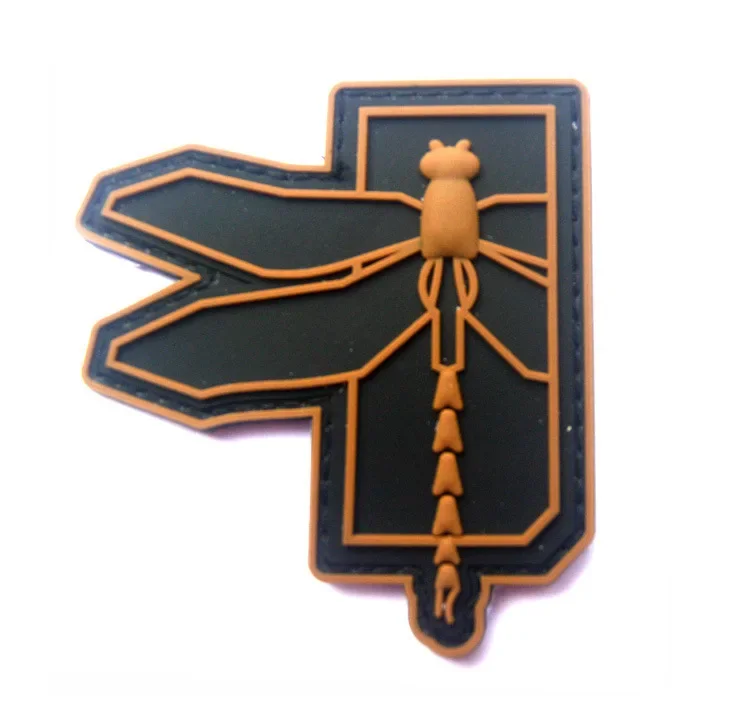 Parches de PVC de libélula de Color MC, insignia de moral táctica, réplica de Castor, camuflaje de todos los terrenos, pegatina de mochila con emblema de gancho y bucle - imagen 5