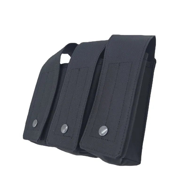 Bolsa táctica AK Triple MOLLE para revistas, soporte para pistola Airsoft, bolsa con Clip de camuflaje para funda de Rifle M4, accesorios de caza - imagen 5