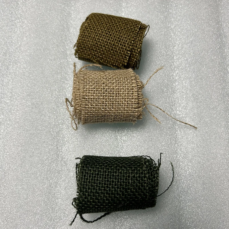 Cubierta de malla de camuflaje con tira de lino para casco - imagen 2