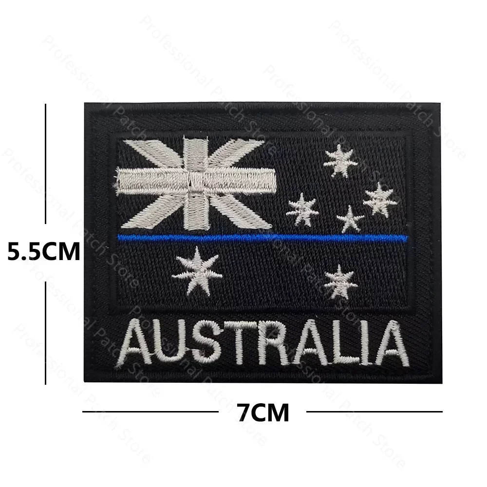 Parche reflectante infrarrojo IR canguro de camuflaje australiano, aplique de brazalete táctico de PVC para ropa, insignia de bandera bordada - imagen 3