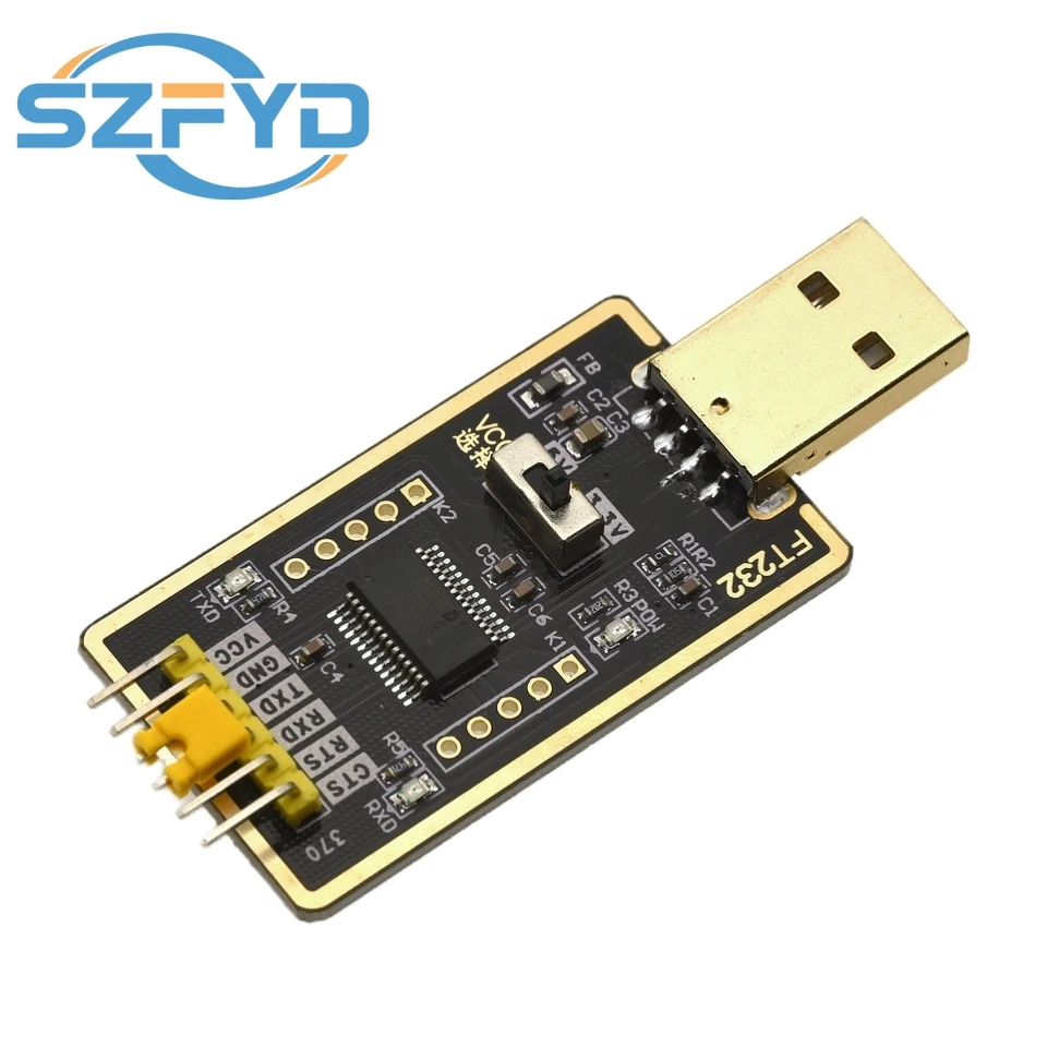 Módulo convertidor serie FT232R USB a TTL, Chip FT232RL, placa pequeña para Cable de descarga Arduino ESP32 UART - imagen 4