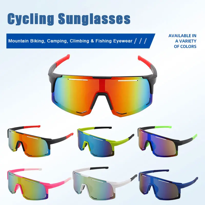 JSJM 2025 Gafas de sol de ciclismo a prueba de viento y polvo Gafas para deportes al aire libre para ciclismo de montaña, camping, escalada y pesca - imagen 2