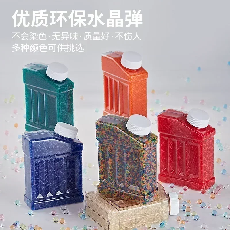 Recarga de munición, bolas de agua, cuentas de Gel, balas de chorro, bola a base de agua de arcoíris para pistola de galones, juguete, accesorios de juego familiar para niños - imagen 4