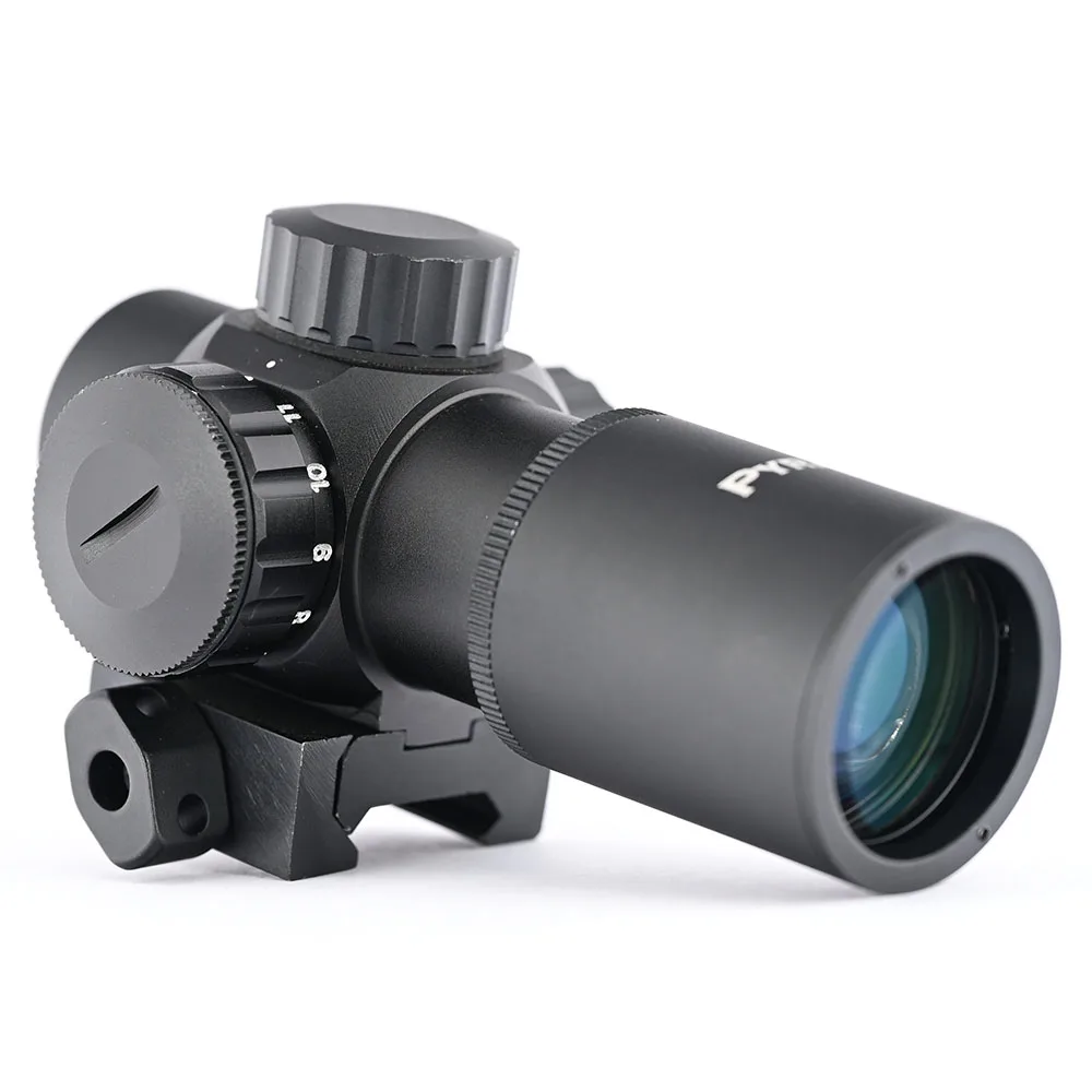 Shooin Optics 1x20 Red Dot Scope con 1/2 MOA de precisión, montaje Weaver de 20 mm – Óptica exterior compacta ajustable para recreación - imagen 3